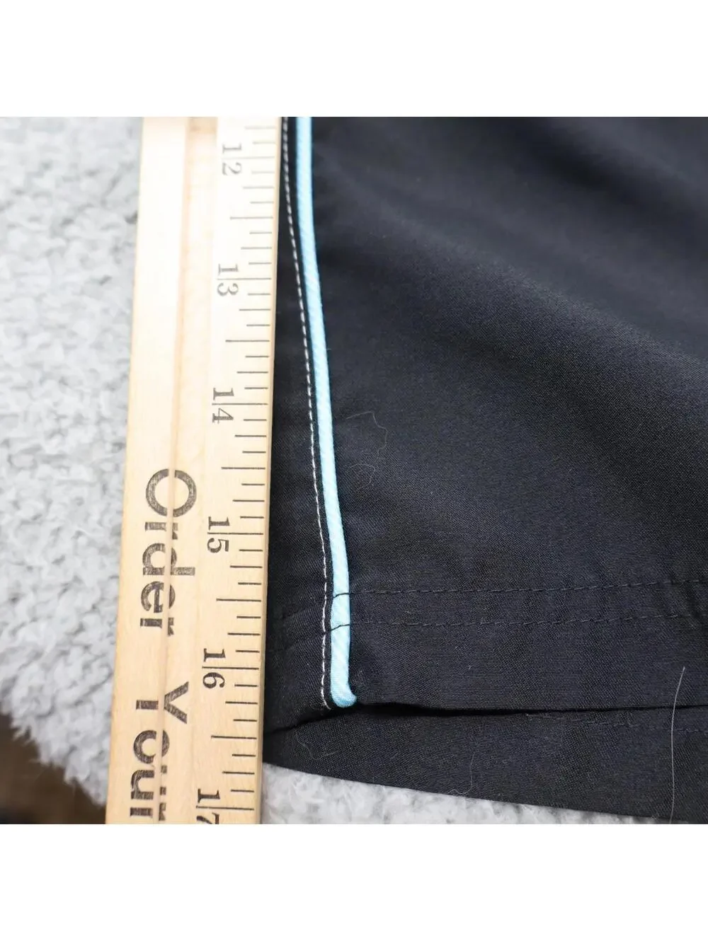Gerry Swim Trunks Boys Medium 10/12 Bathing Suit Grey Lined